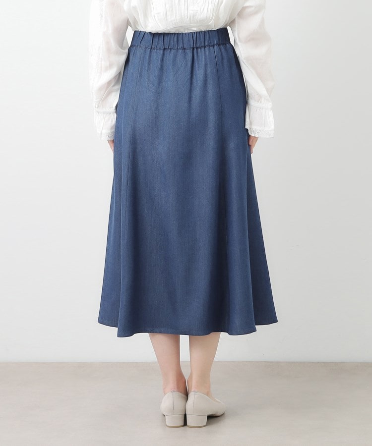 ローラアシュレイ(LAURA ASHLEY)の【脇ファスナーあり／ウエストゴム】セルロース デニムスカート11