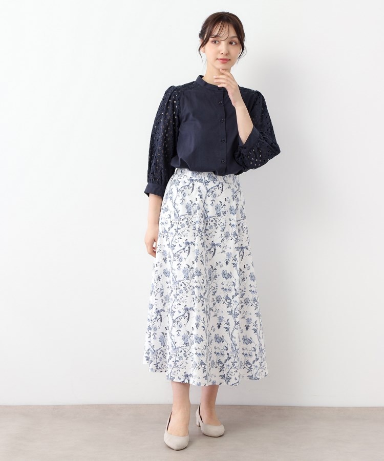 ローラアシュレイ(LAURA ASHLEY)の【人気デザイン！コットン100％／袖レース／羽織りに使える】コットンブラウス3