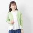 ローラアシュレイ(LAURA ASHLEY)の【コットンシルク混／7分袖】透かし編みVネックカーディガン5