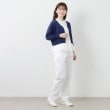 ローラアシュレイ(LAURA ASHLEY)の【コットンシルク混／7分袖】透かし編みVネックカーディガン11