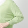 ローラアシュレイ(LAURA ASHLEY)の【コットンシルク混／7分袖】透かし編みVネックカーディガン17