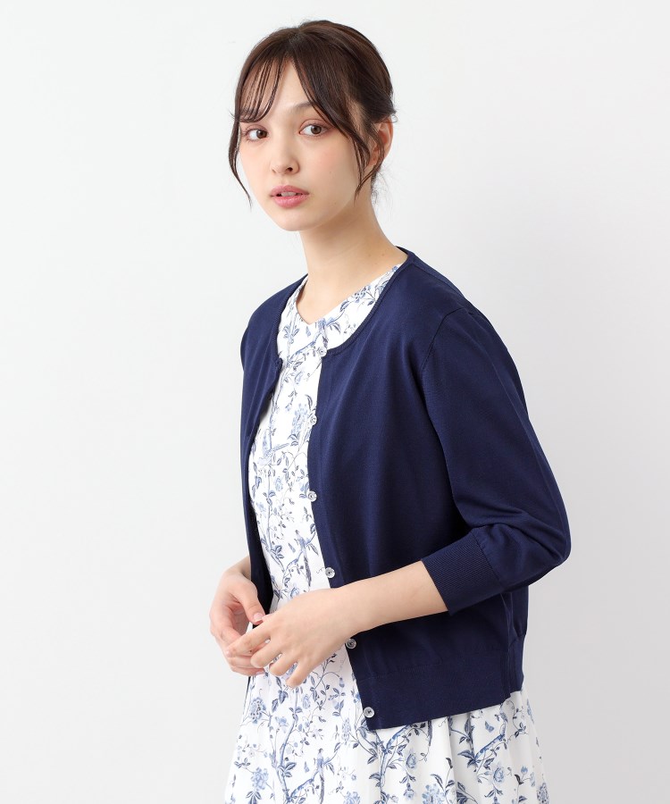 ローラアシュレイ(LAURA ASHLEY)の【接触冷感/UVカット/装飾クリアボタン】 ベーシックカーディガン9