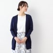 ローラアシュレイ(LAURA ASHLEY)の【UVカット/接触冷感/アイレット入り／ミドル丈】トッパーカーディガン ネイビー(094)