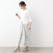 ローラアシュレイ(LAURA ASHLEY)の【コットン100％／ウエストゴム／タックあり】サマーパレス柄 タイプライタースカート10