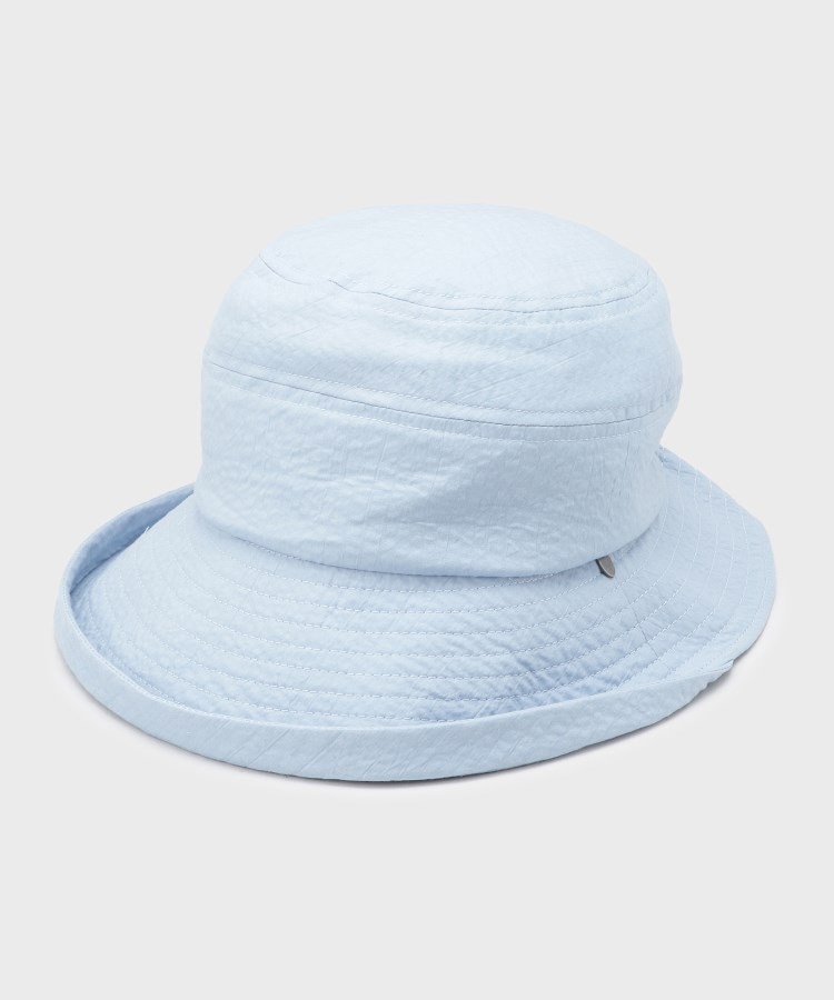 ローラアシュレイ(LAURA ASHLEY)の【洗える／コットン100％】クロシェハット サックスブルー(090)