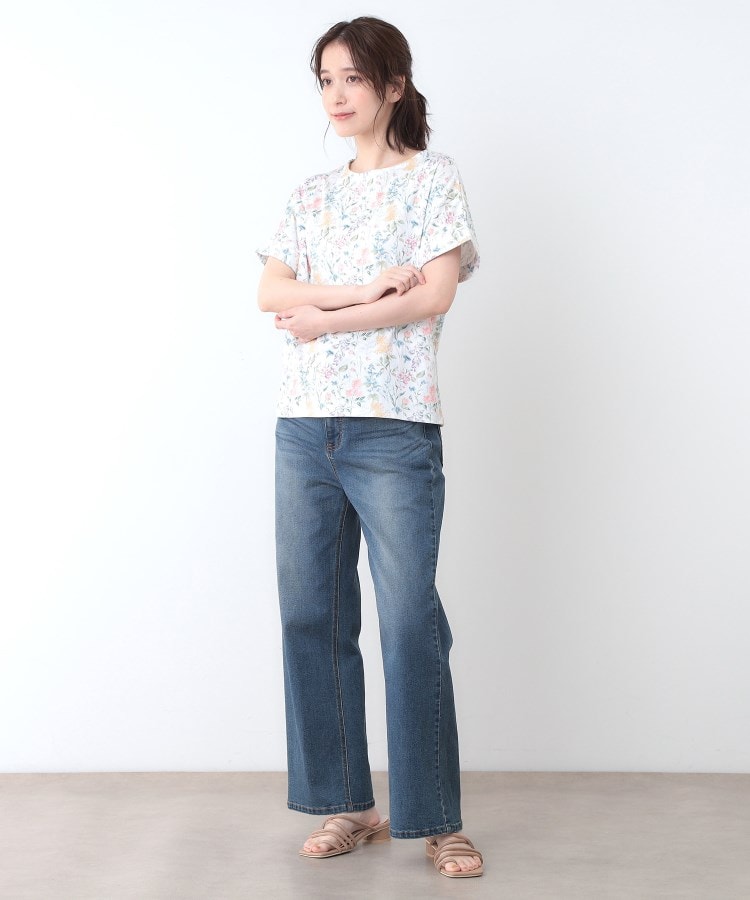 ローラアシュレイ(LAURA ASHLEY)の【ギフトにおすすめ！日本製/コットン100％】エルストンガーデン柄スムースTシャツ3
