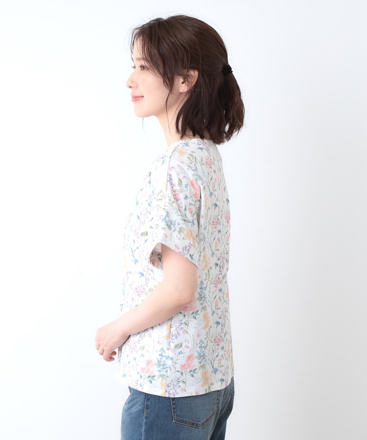 ローラアシュレイ(LAURA ASHLEY)の【ギフトにおすすめ！日本製/コットン100％】エルストンガーデン柄スムースTシャツ10