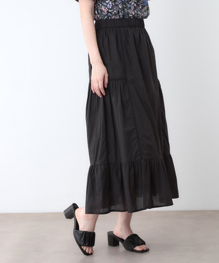 ローラアシュレイ(LAURA ASHLEY)の【ウエストゴム／SETUP可／100％／インド綿】 フリルスカート1