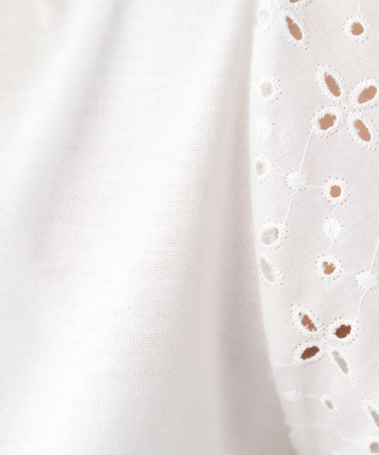 ローラアシュレイ(LAURA ASHLEY)の【洗える／コットン100％/日本製／袖レース】デザインTシャツ4