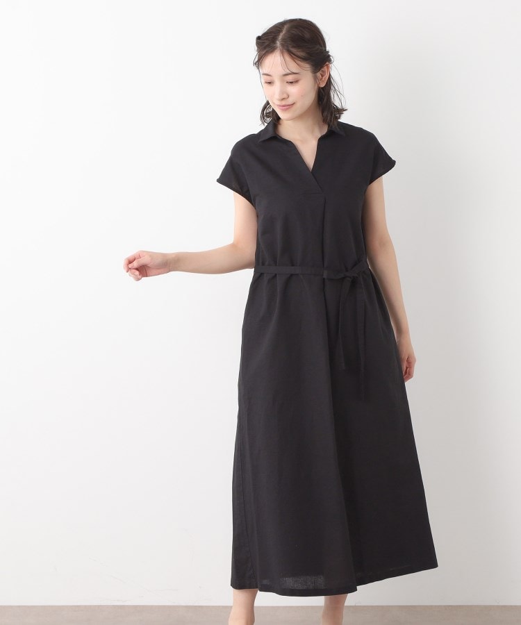 ローラアシュレイ(LAURA ASHLEY)の【綿麻素材／ペチコート付き】シャツワンピース2