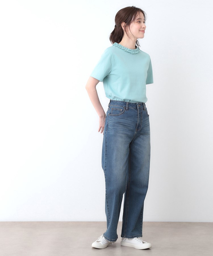 ローラアシュレイ(LAURA ASHLEY)の【前後2WAY／コットン100％/日本製】フリルネック Tシャツ13