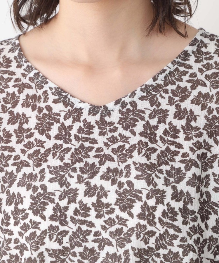 ローラアシュレイ(LAURA ASHLEY)の【コットン100％／洗える／同柄アイテムあり】ハーゲート リーブス柄 フリルブラウス12