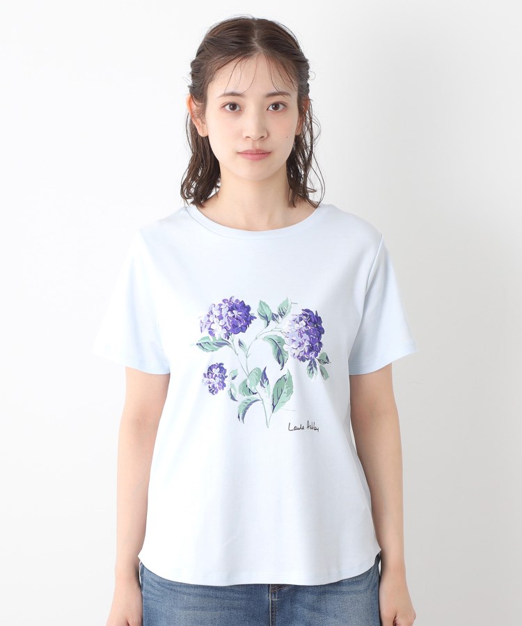 ローラアシュレイ(LAURA ASHLEY)の【コットン100％／洗える】ハイドランジア柄Tシャツ13