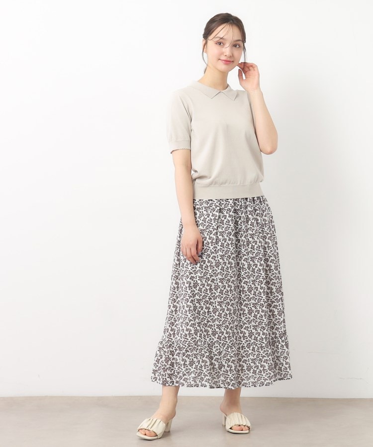 ローラアシュレイ(LAURA ASHLEY)の【UVカット／洗える】衿付きサマーニット3