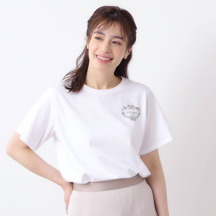 ローラアシュレイ(LAURA ASHLEY)の【日本製】フローラルクラウン ロゴTシャツ Ｔシャツ