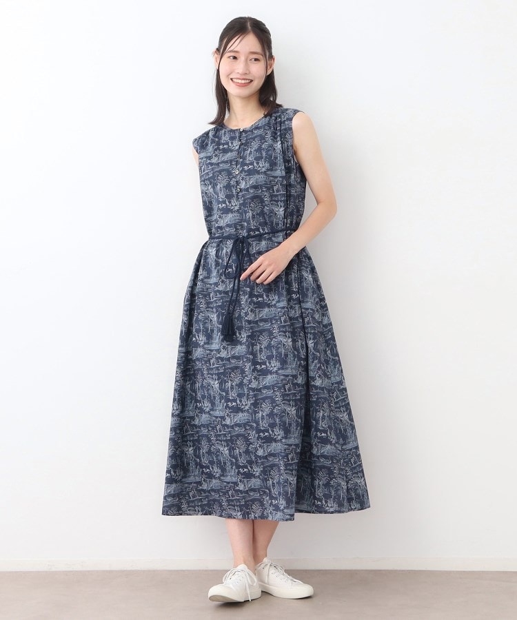 ローラアシュレイ リネン100% レース バラ ジャケット 大きい