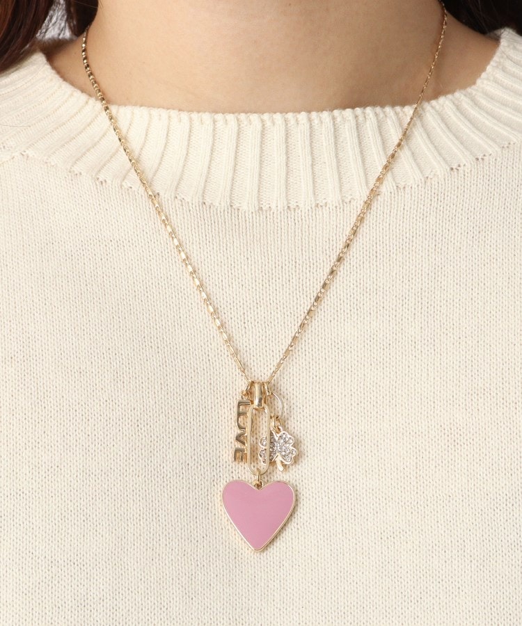LOVE”チャームピンクハートペンダント(ネックレス) | LAURA LOVE”チャームピンクハートペンダント(ネックレス) | LAURA