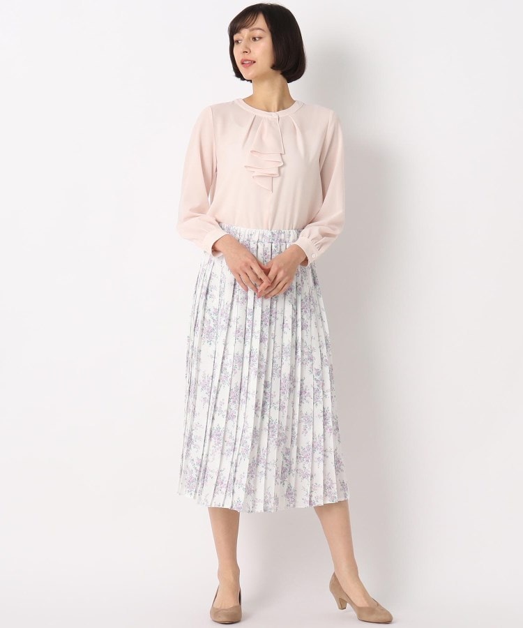 ローラアシュレイ(LAURA ASHLEY)の【セレモニー対応/洗える】ラッフルタイブラウス13