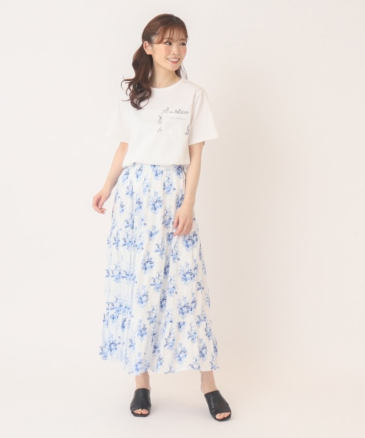 ローラアシュレイ(LAURA ASHLEY)の【接触冷感/洗える】ブランブル柄ポケットTシャツ18