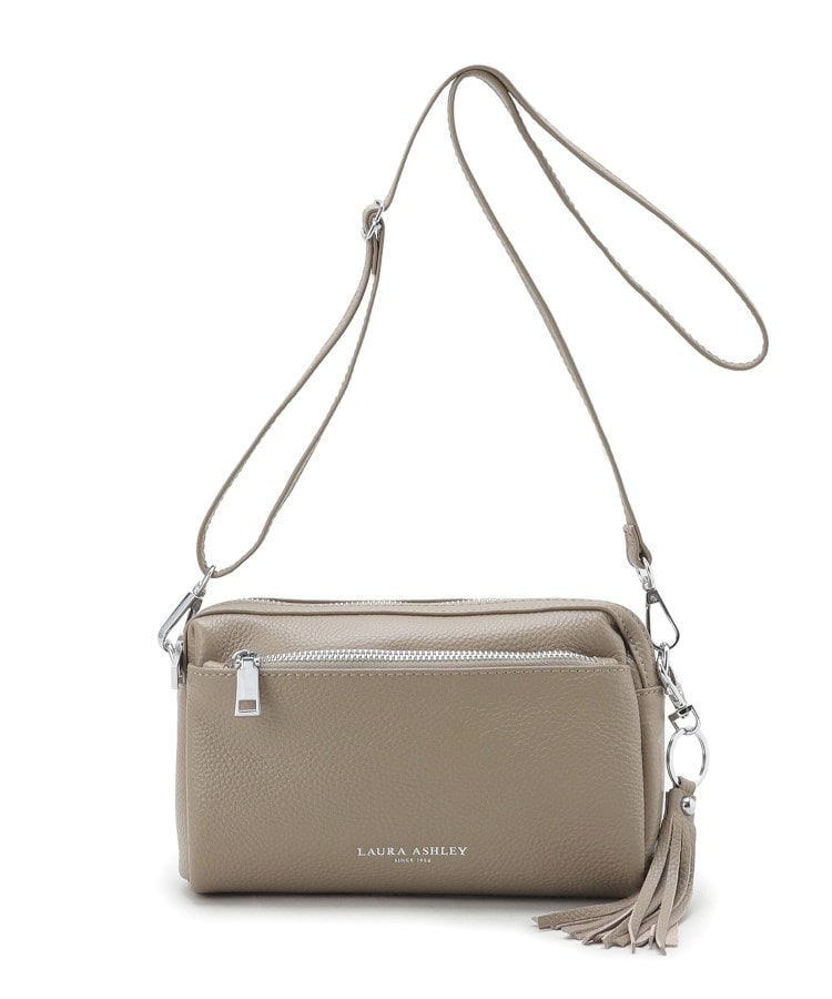 ローラアシュレイ(LAURA ASHLEY)の【ベルト長さ調節可】レザージップショルダー2