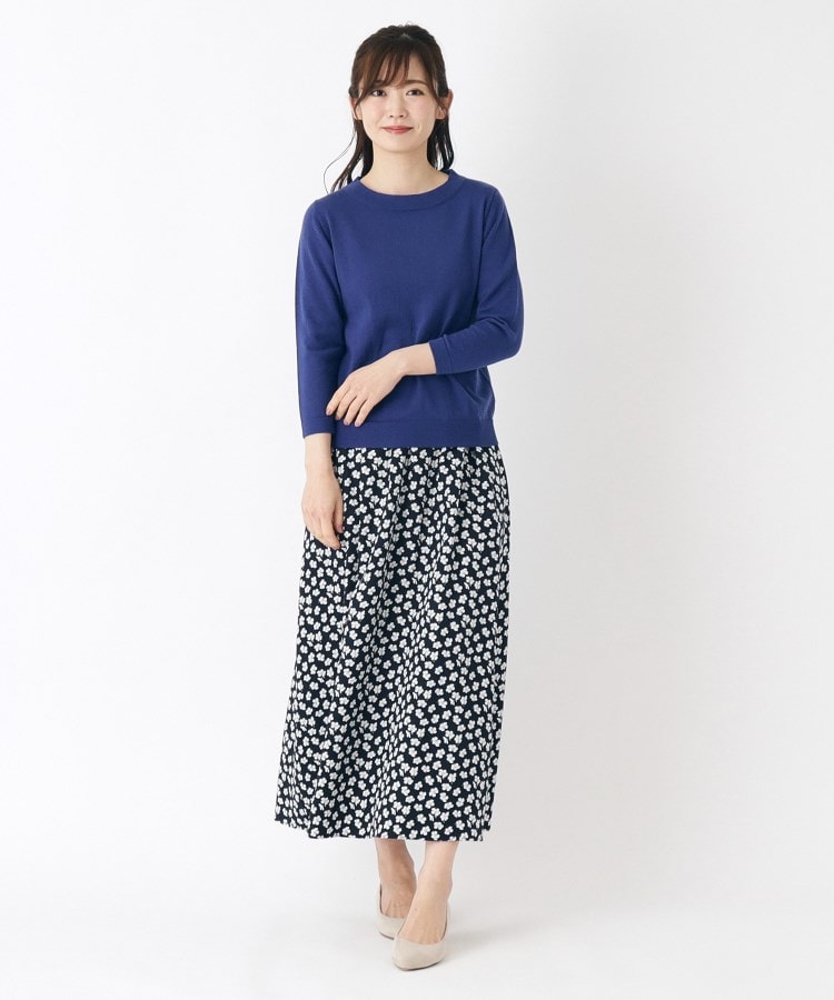 ローラアシュレイ(LAURA ASHLEY)の【マシンウォッシャブル可/コットン混/同素材アイテムあり】ボートネックニット15