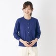 ローラアシュレイ(LAURA ASHLEY)の【マシンウォッシャブル可/コットン混/同素材アイテムあり】カーディガン ネイビー(094)