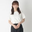 ローラアシュレイ(LAURA ASHLEY)の【綿100％／ストレッチ】ベーシックTシャツ ホワイト(001)