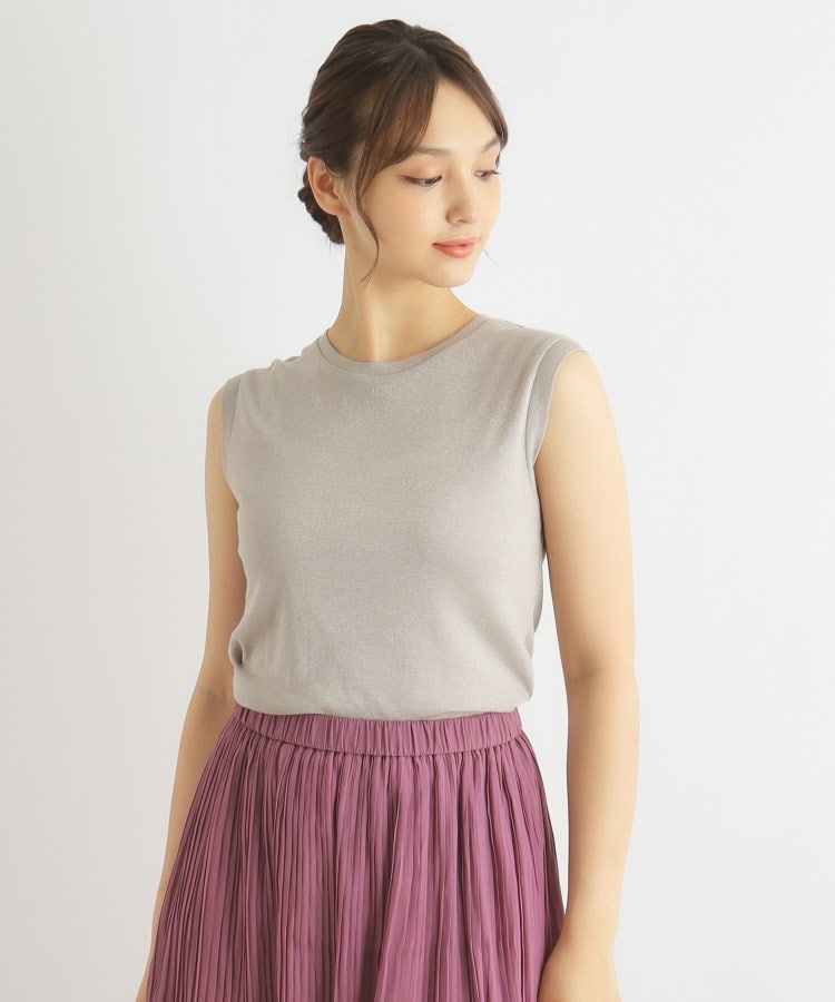 ローラアシュレイ(LAURA ASHLEY)の【日本製/3colors】ラメフライス タンクトップ1
