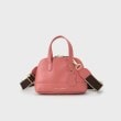 ローラアシュレイ(LAURA ASHLEY)の【牛革／ショルダー布ベルト付】レザーボウラーミニサッチェルバッグ8