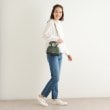 ローラアシュレイ(LAURA ASHLEY)の【牛革／ショルダー布ベルト付】レザーボウラーミニサッチェルバッグ1