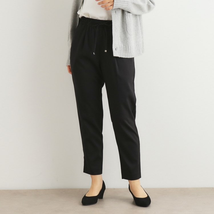 ローラアシュレイ(LAURA ASHLEY)の【洗える／ウエストゴム／ドロスト】クロップドパンツ 6～9分丈パンツ