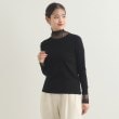 ローラアシュレイ(LAURA ASHLEY)の【チュール付き】フライスカットソー ブラック(019)
