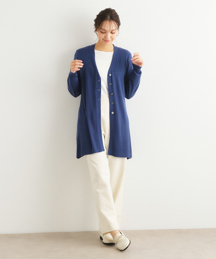 ローラアシュレイ(LAURA ASHLEY)の【ウール混】バックリボン ロングカーデ11