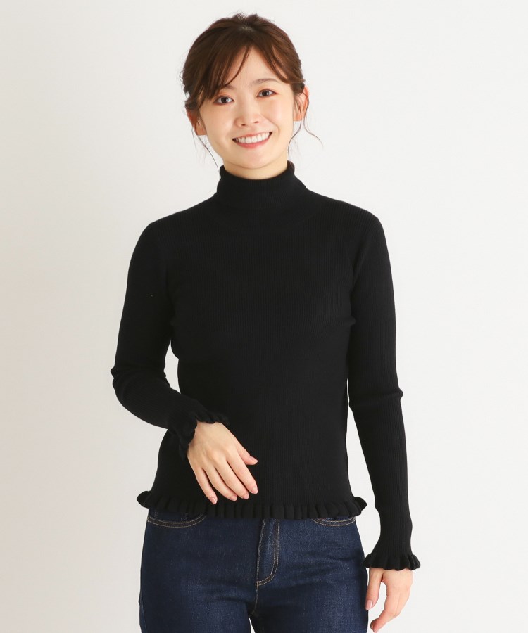 ローラアシュレイ(LAURA ASHLEY)のリブタートルフリルニット5