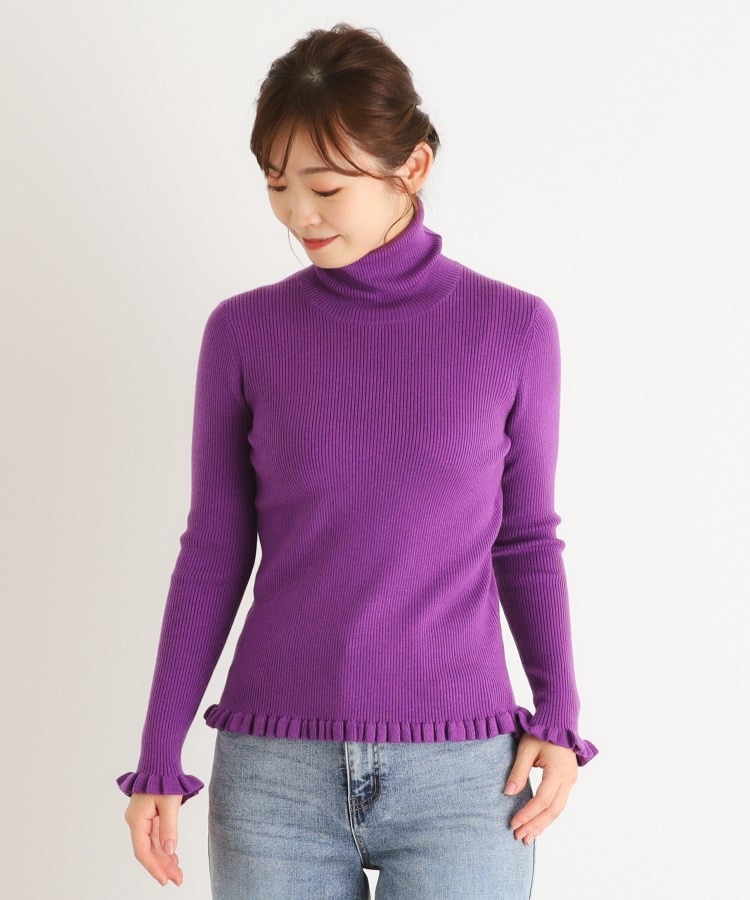 ローラアシュレイ(LAURA ASHLEY)のリブタートルフリルニット10
