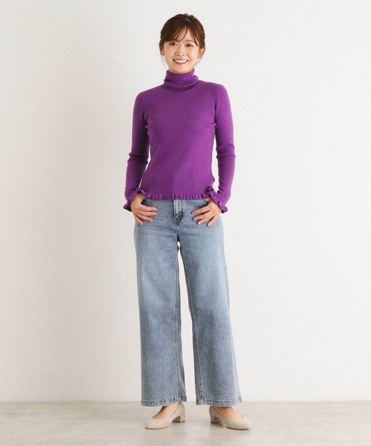 ローラアシュレイ(LAURA ASHLEY)のリブタートルフリルニット11