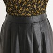 ローラアシュレイ(LAURA ASHLEY)の【レザー調／ウエストゴム】裾パンチング スカート8