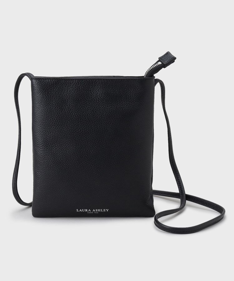 ローラアシュレイ(LAURA ASHLEY)の【牛革レザー／ショルダー長さ調節可】フラットバッグ10