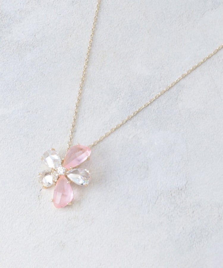 ローラアシュレイ(LAURA ASHLEY)の【トップ取り外し可】アイスフラワー ネックレス1