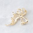 ローラアシュレイ(LAURA ASHLEY)の【淡水パール／ストーン】ダブルリボンブローチ2