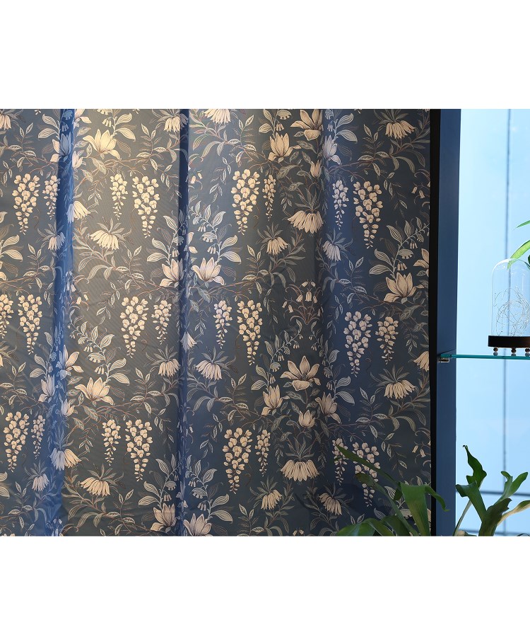 カーテン 巾100 × 丈200cm 2枚 ロージズ カシス ローラアシュレイ