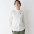 ローラアシュレイホーム(LAURA ASHLEY HOME)の刺繍入りラウンドカラーシャツ ホワイト(001)