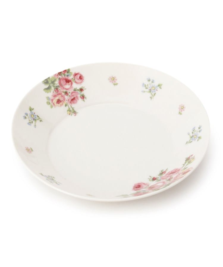 ローラアシュレイホーム(LAURA ASHLEY HOME)のバンチェッドロージズ柄　ディッシュ レッド(162)