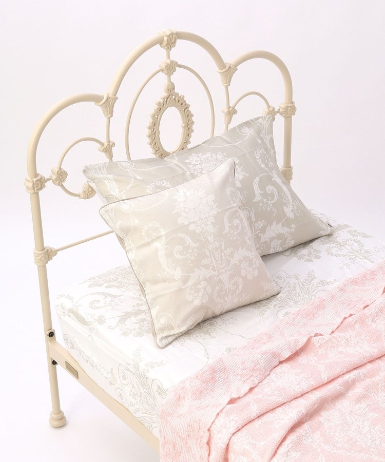 ローラアシュレイホーム(LAURA ASHLEY HOME)のジョゼッテ柄 クッションカバー 45×45cm グレー(112)