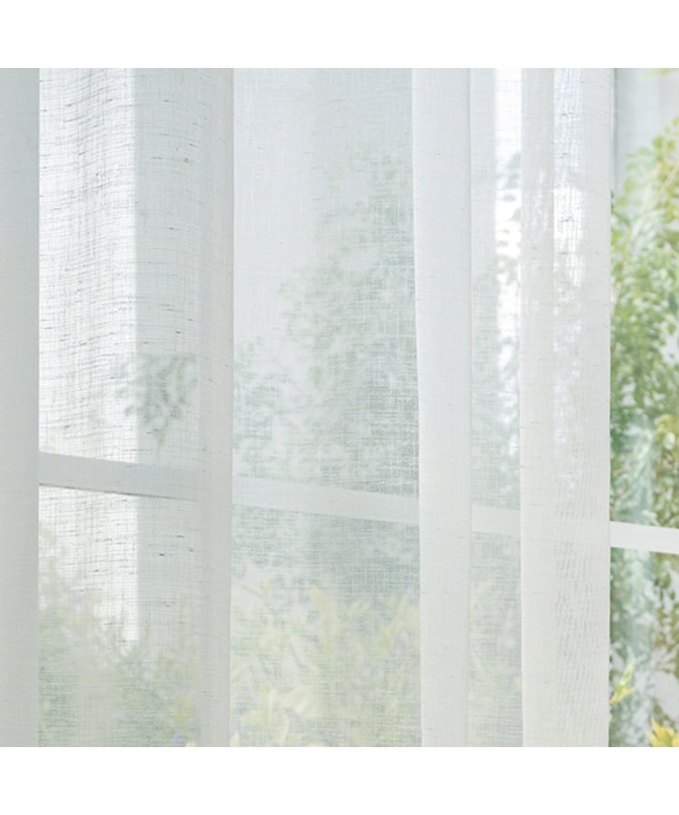 ＜WORLD＞ LAURA ASHLEY HOME(ローラアシュレイホーム) 既製ボイルカーテン 100×199cm画像