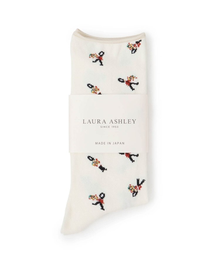 ローラアシュレイホーム(LAURA ASHLEY HOME)のヴィンテージソルジャー柄　靴下7