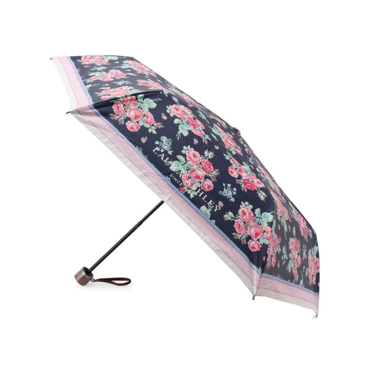 ローラアシュレイホーム(LAURA ASHLEY HOME)のバンチェッド ロージズ柄 折りたたみ傘 折りたたみ傘