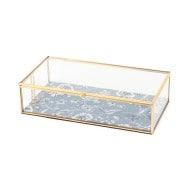 未使用 ローラアシュレイ グラスジュエリーボックス ウィズ