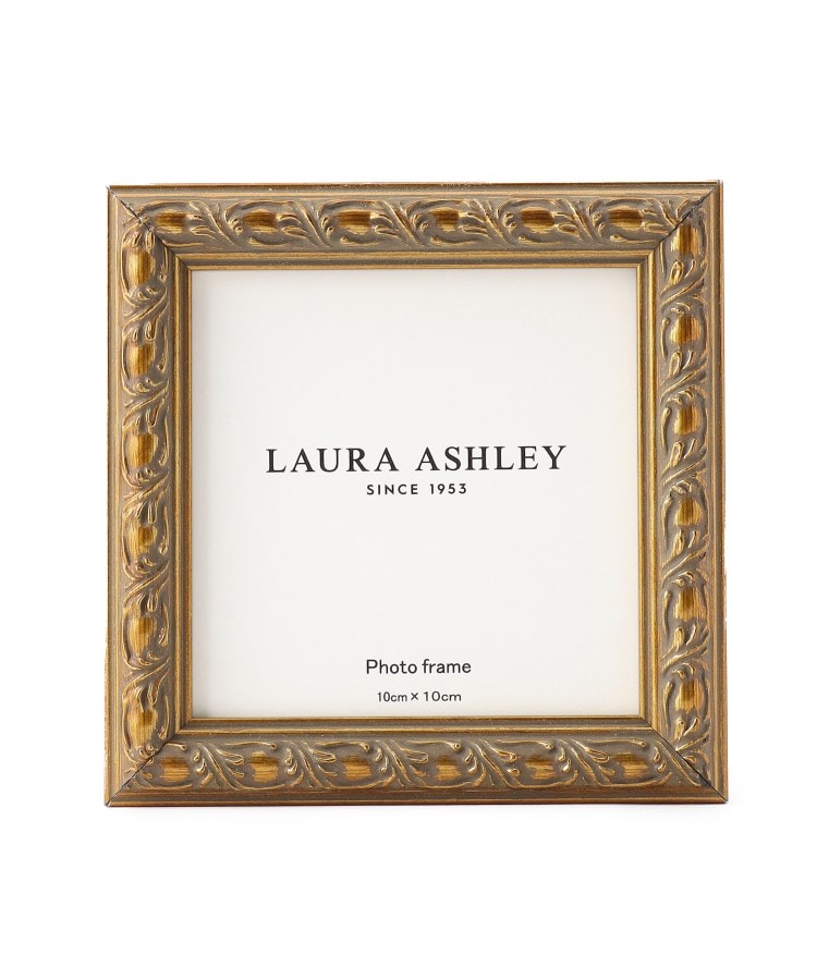 ＜WORLD＞ LAURA ASHLEY HOME(ローラアシュレイホーム) フォトフレーム 4×4 ゴールド画像