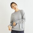 ローラアシュレイホーム(LAURA ASHLEY HOME)の【カラー追加／コットンカシミヤ／日本製／ワンマイルウエア】ニットプルオーバー チャコールグレー(013)
